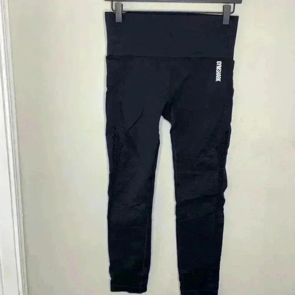 Gymshark Womens Black Leggings Size Medium Activewear - Picture 1 of 6